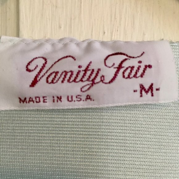 Vanity Fair Pajama Set Mint Green Vintage 70s Nylon Medium - Picture 2 of 4